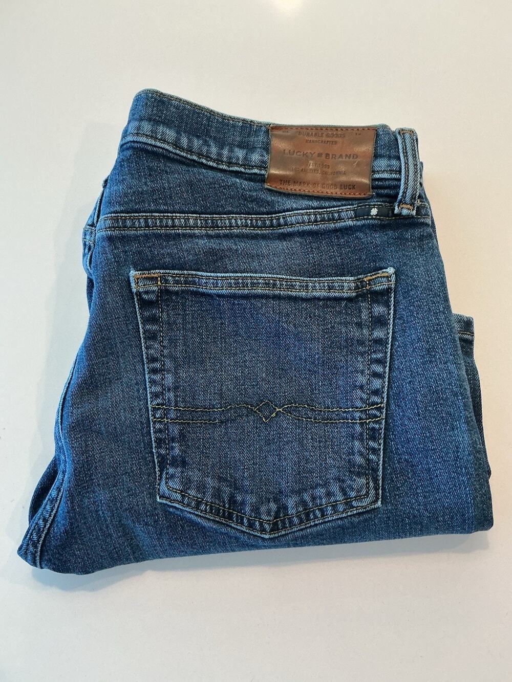 Lucky Brand Men’s 221 Straight Blue Jeans Size 36/30